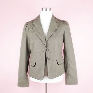 Old Navy Women's 2 Button Blazer Puff Shoulder